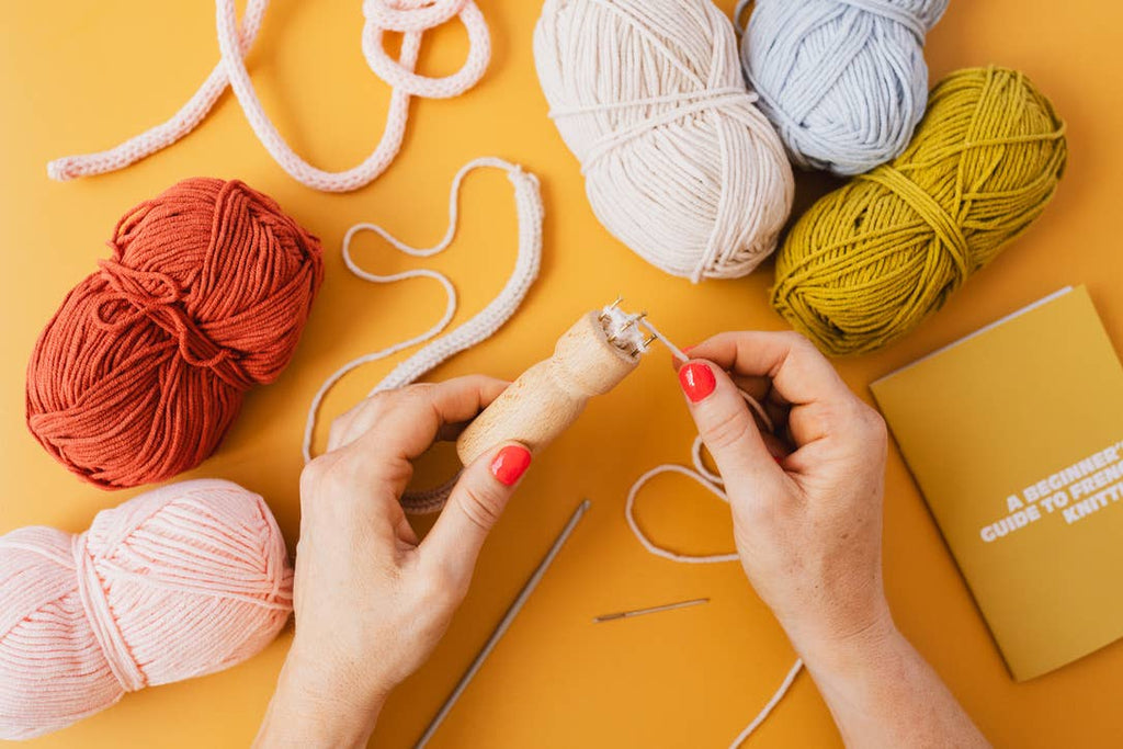 French Knitting Bobbin - Wooden Dolly