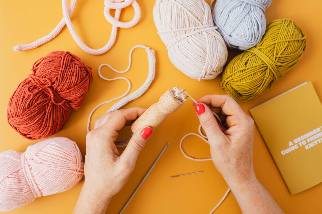 French Knitting Bobbin - Wooden Dolly