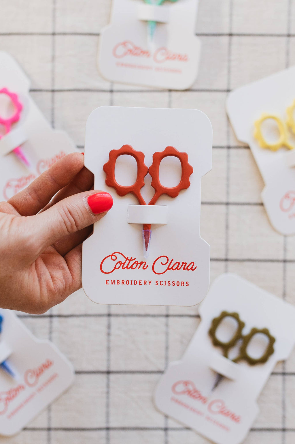 Mini Sunflower Embroidery Scissors: Rust