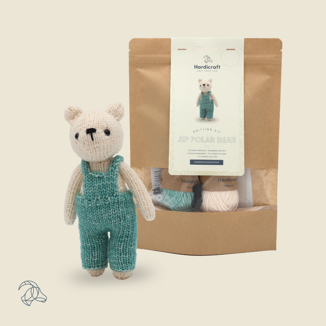 DIY Knitting Kit - Jip Polar Bear