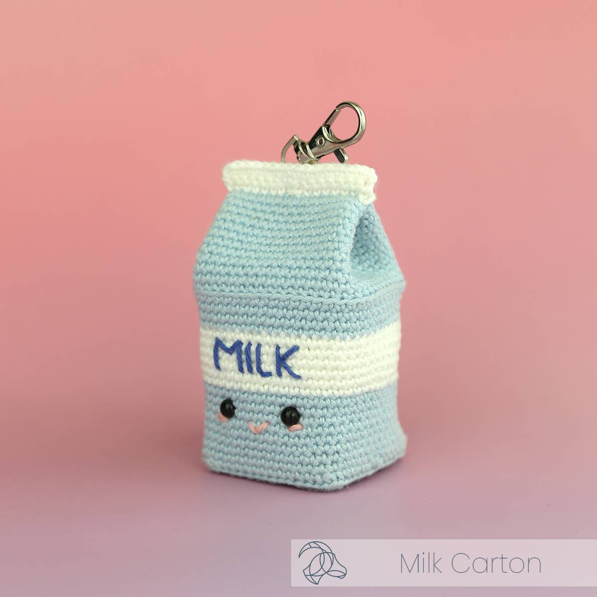 DIY Crochet Kit - Milk Carton Bag Charm