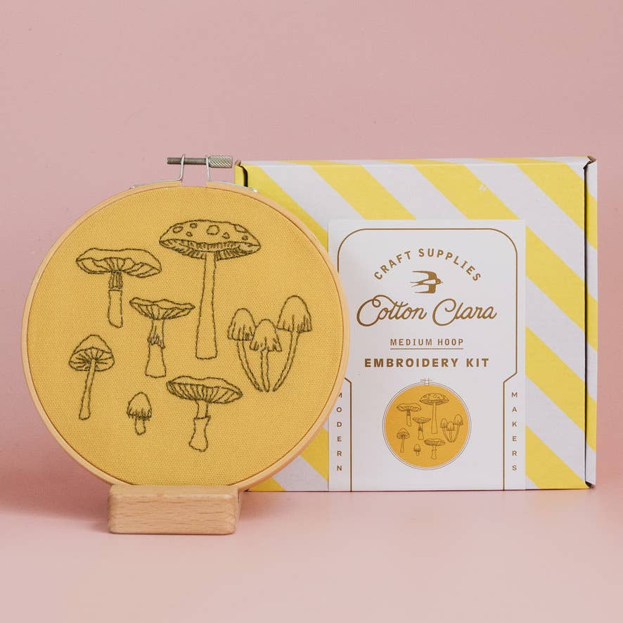 Fungi Embroidery Hoop Kit