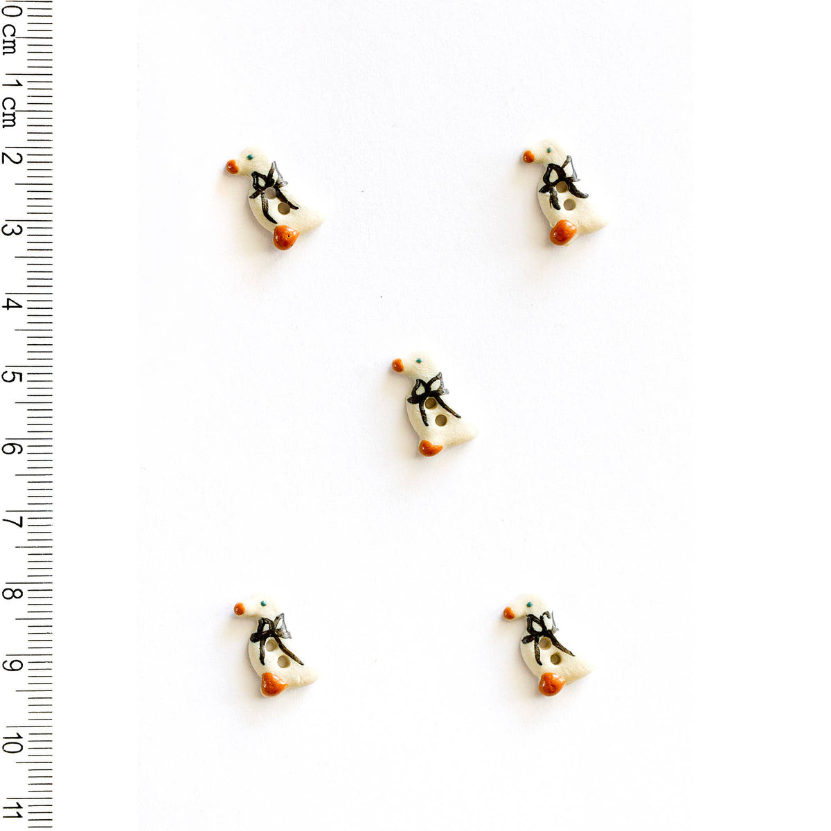 Handmade Tiny Geese Sewing Buttons