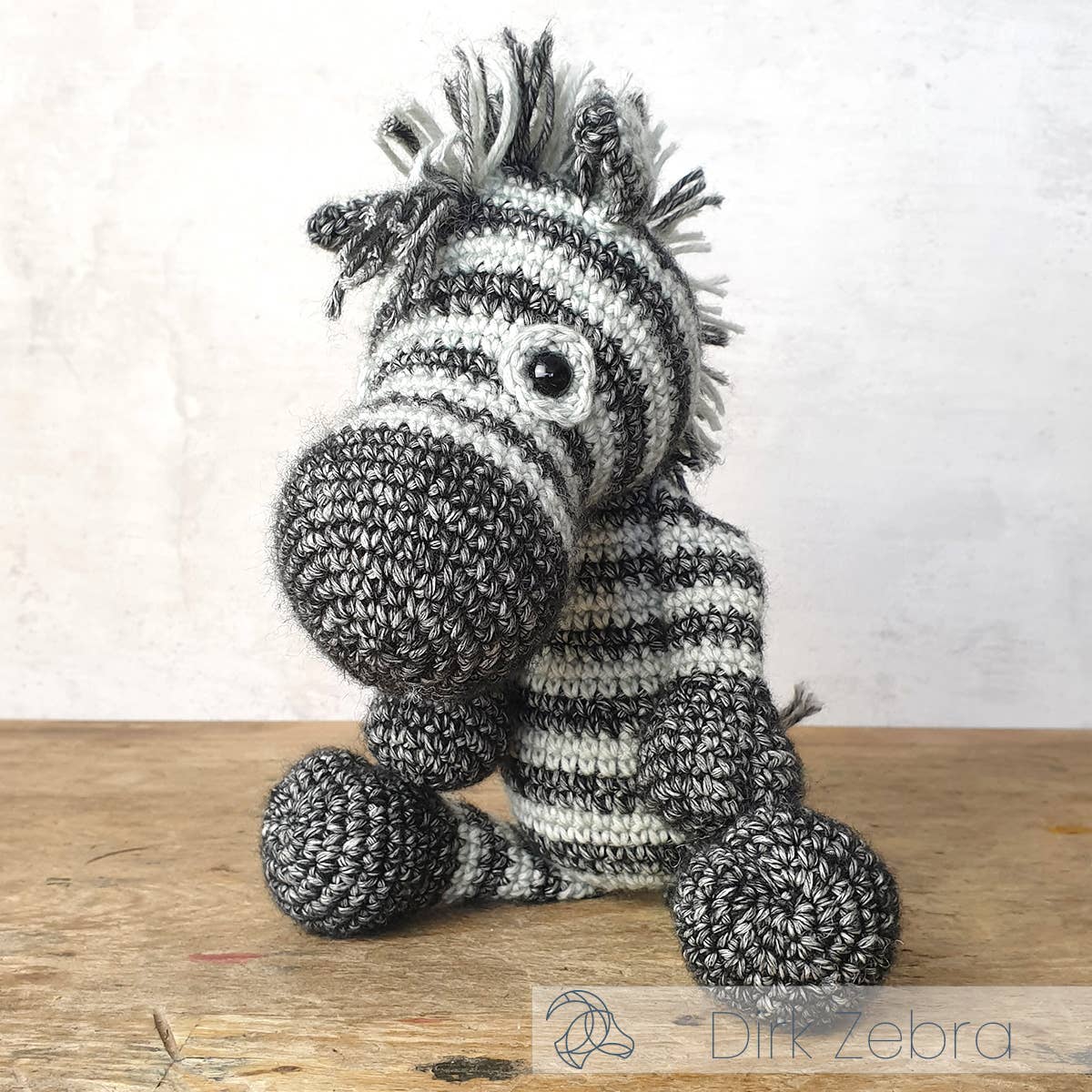 DIY Crochet Kit - Dirk Zebra