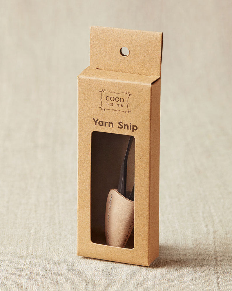 CocoKnits Yarn Snip with Leather Cover