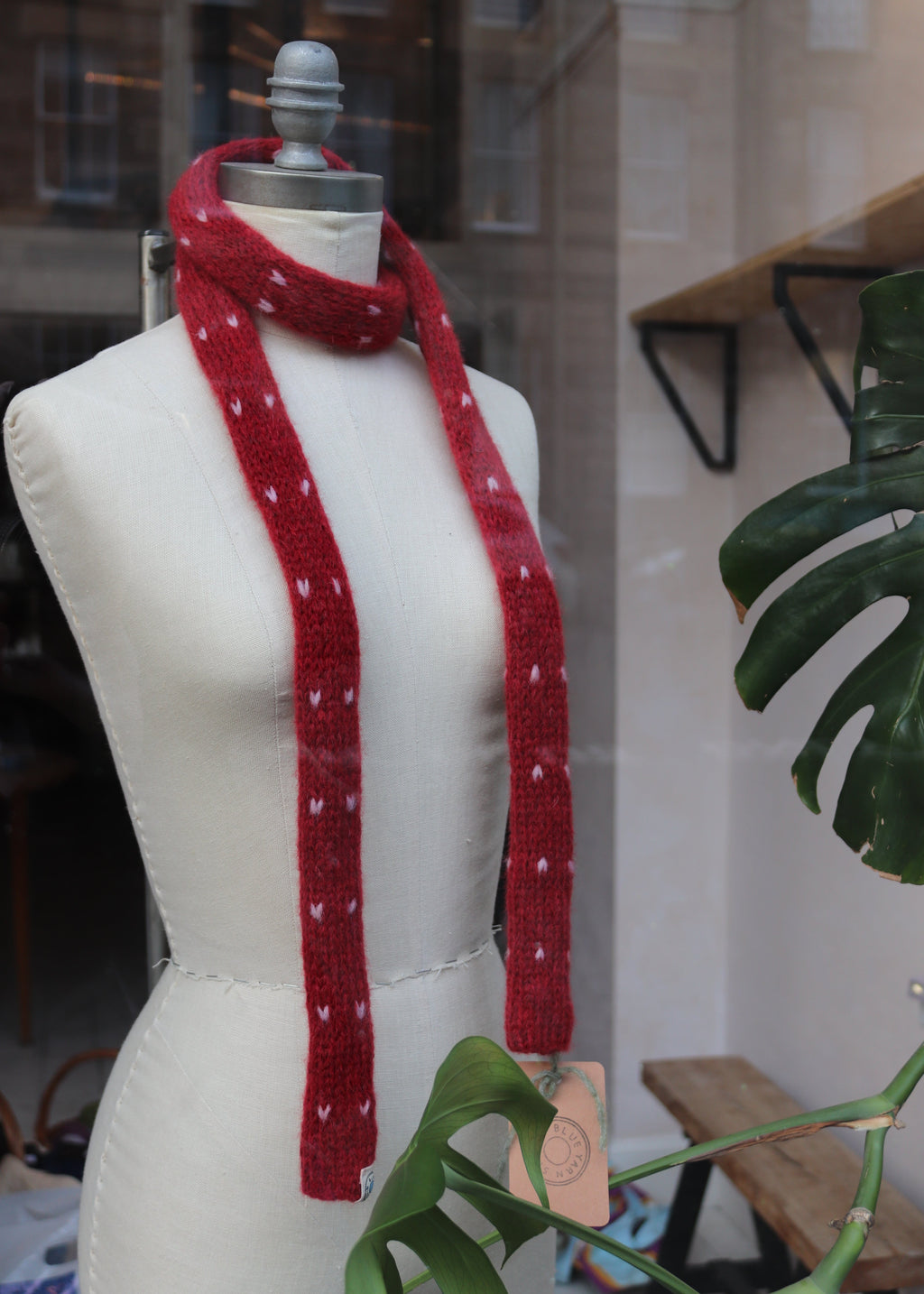 Heart Skinny Scarf