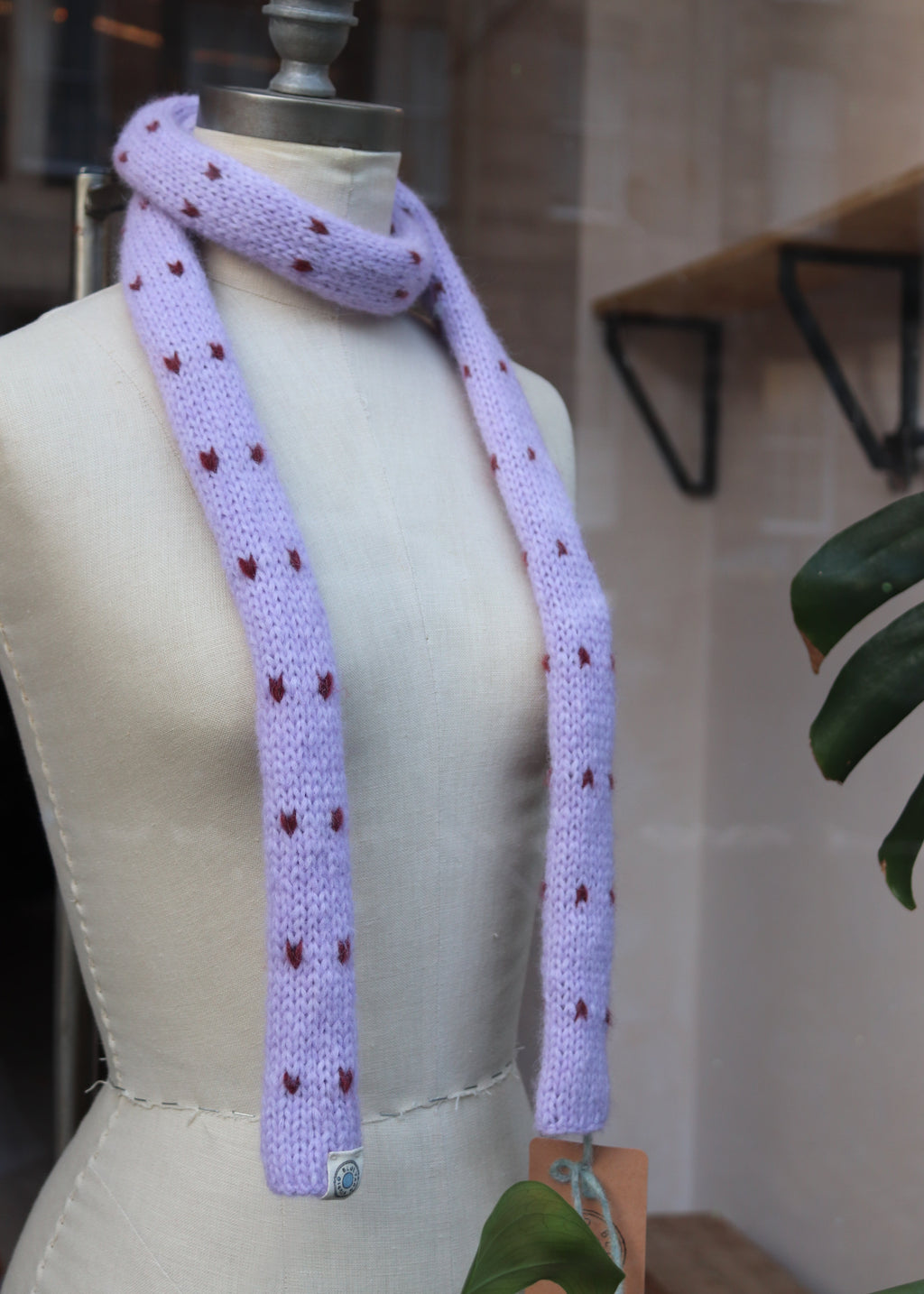 Heart Skinny Scarf