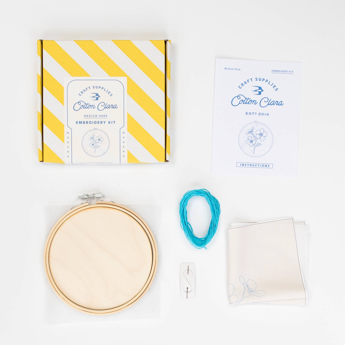 Forget Me Not Embroidery Hoop Kit