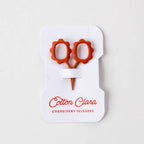 Mini Sunflower Embroidery Scissors: Rust